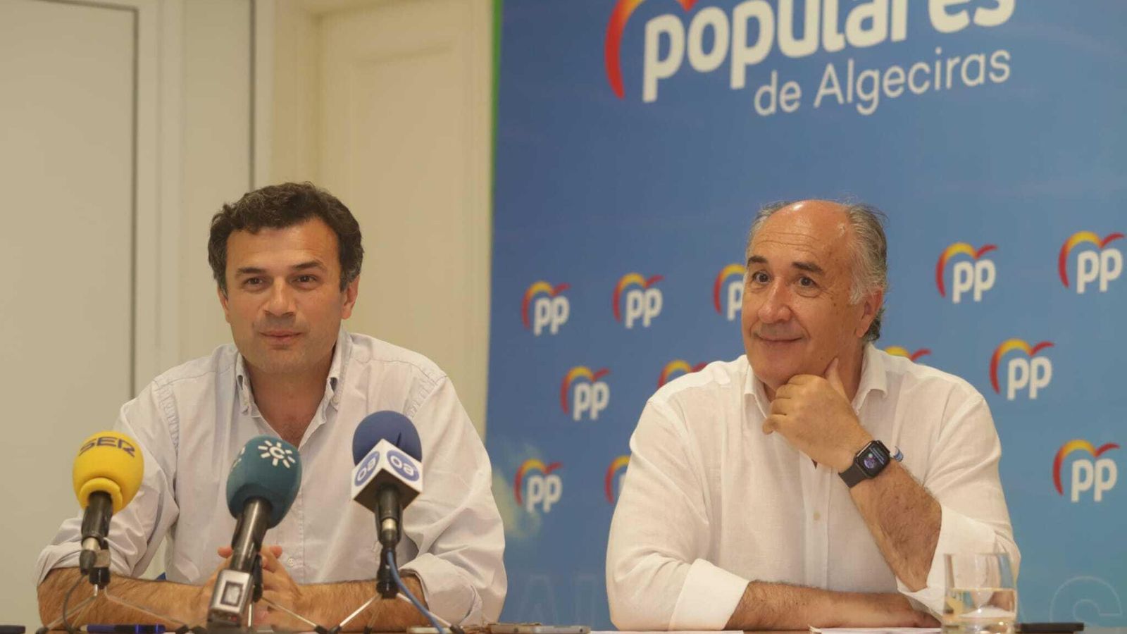 José Ignacio Landaluce junto a Bruno García