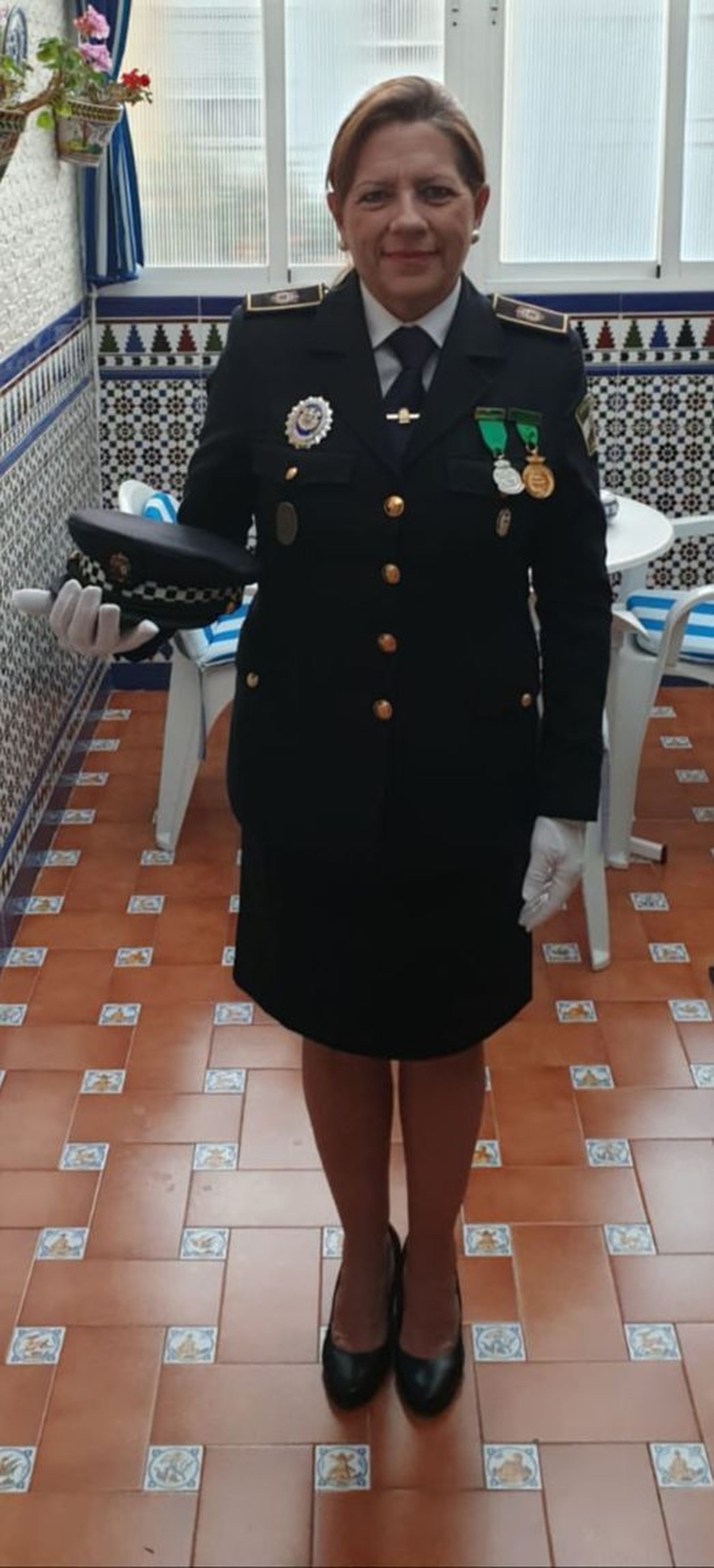Lola Tejero Ridao, primera mujer de la Policía Local de Sevilla.