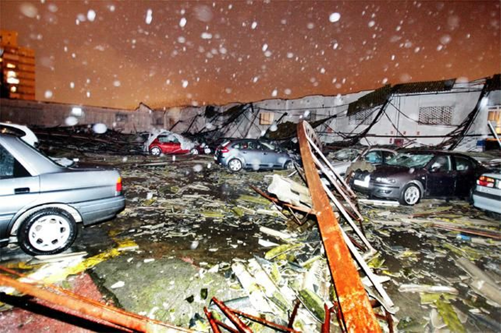 Las fotos del tornado de San Andrés en Málaga en 2009