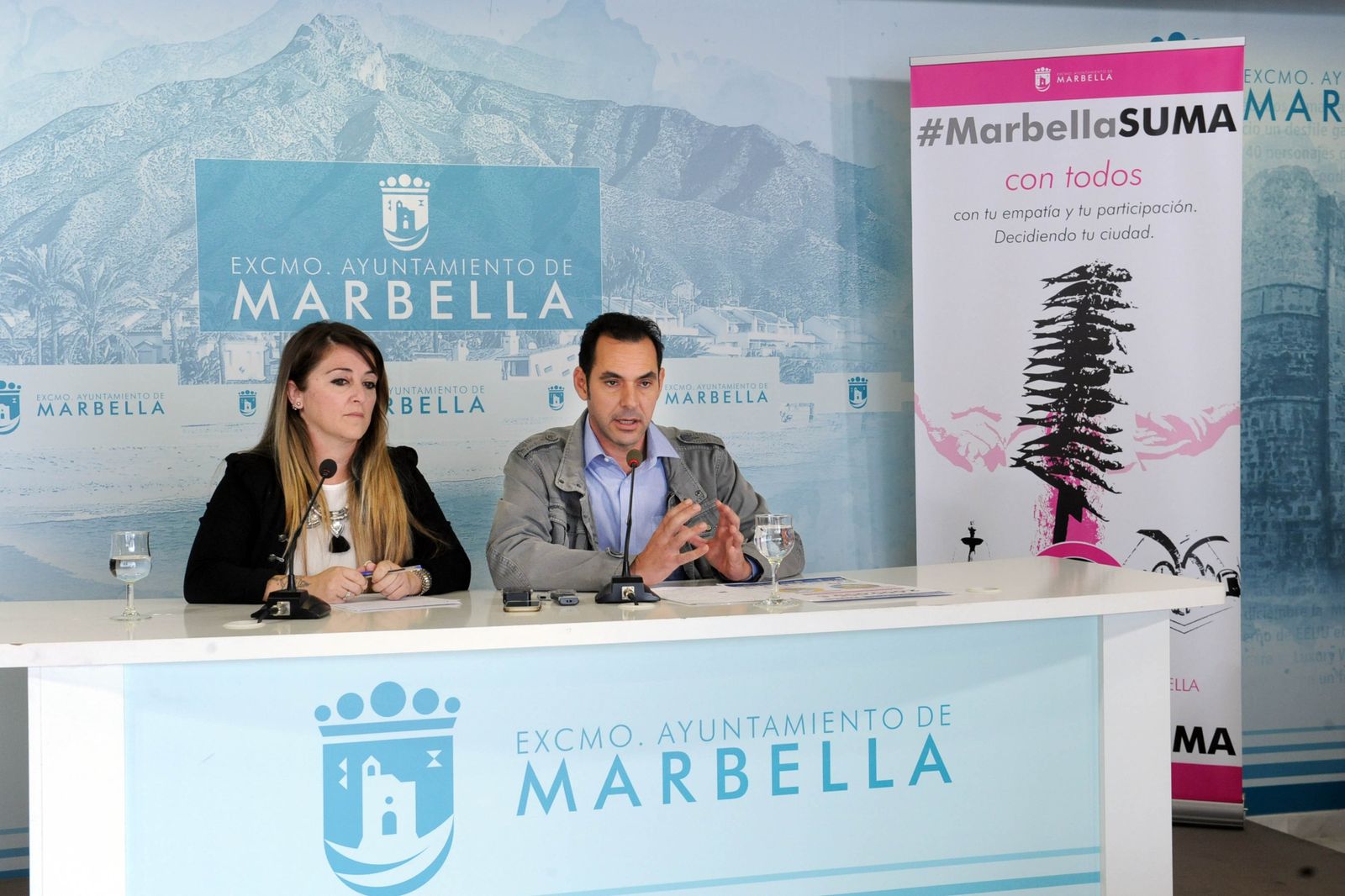 Gema Midón y Miguel Díaz, durante la rueda de prensa.