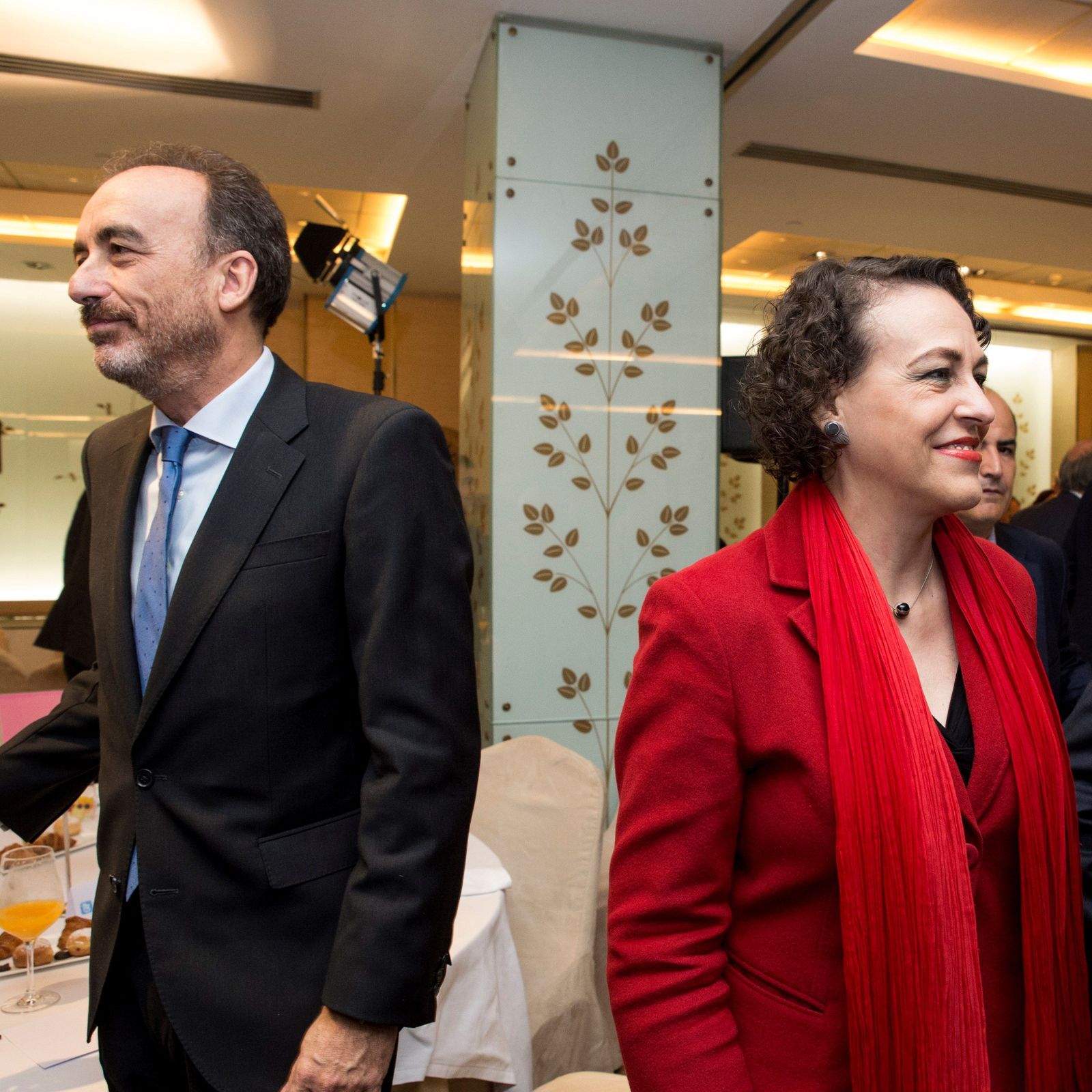 Manuel Marchena, el nuevo presidente del CGPJ, y Magdalena Valerio.
