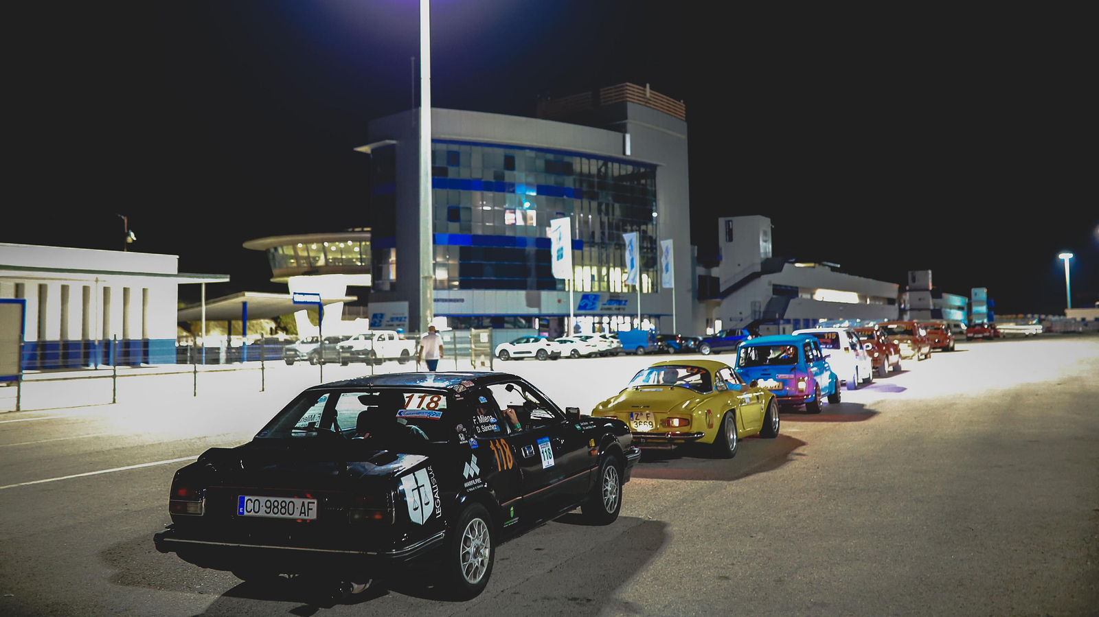 Imágenes del tramo nocturno del Rallye Ciudad de Jerez en el Circuito