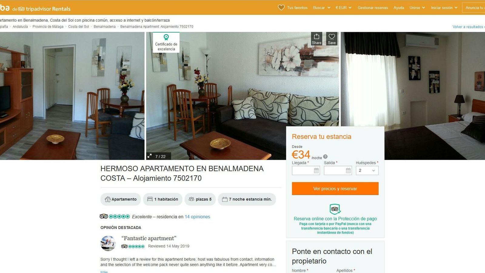 Benalmádena cuenta con una oferta muy amplia de apartamentos turísticos.