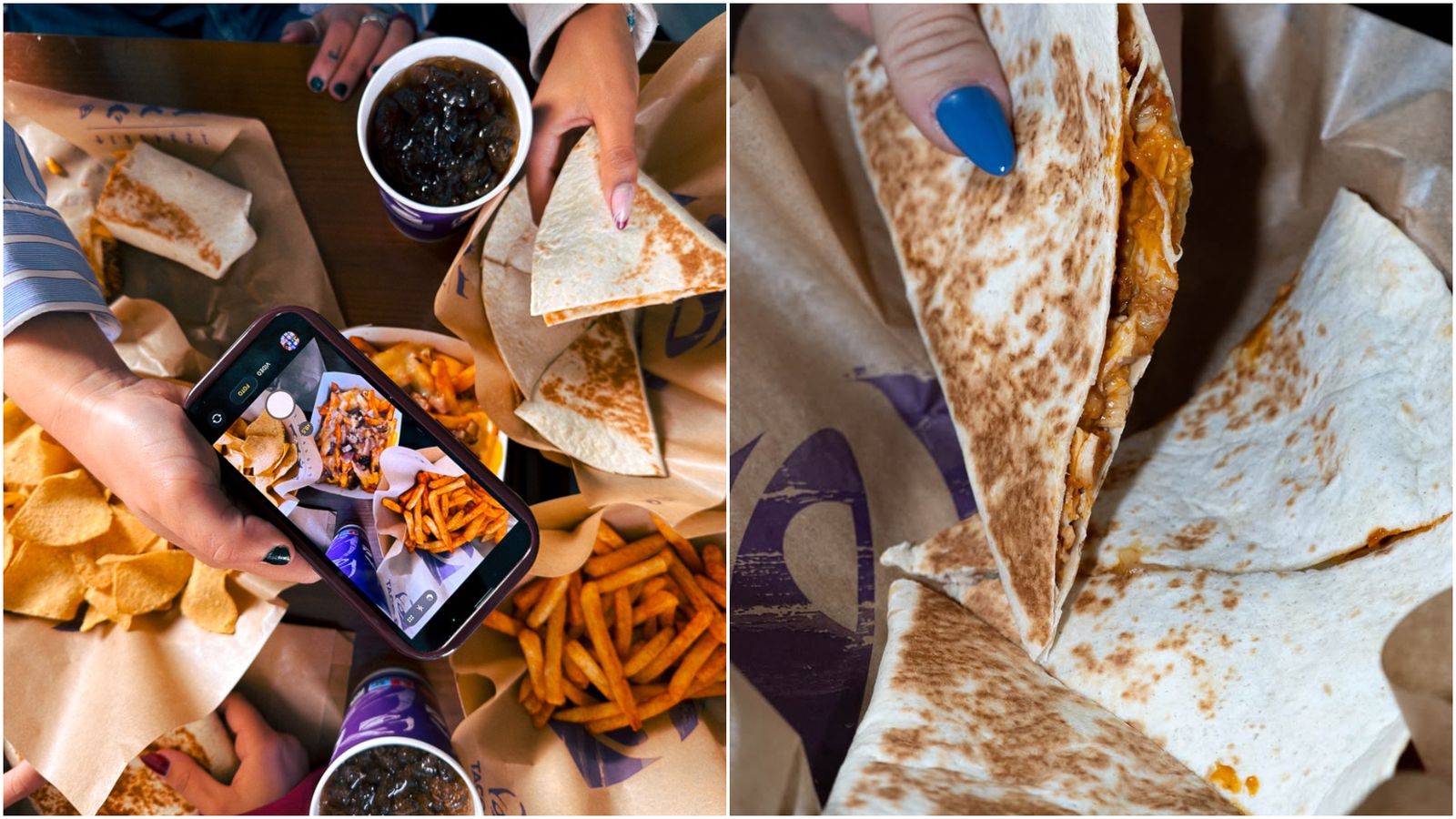 Alguno de los productos de Taco Bell.