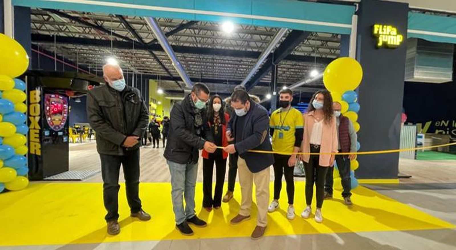 Inauguración del centro Flipa Jump, en el centro comercial Gran Sur.
