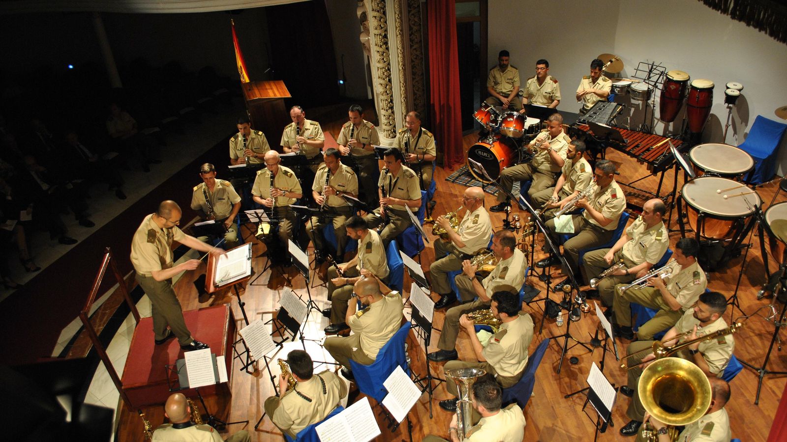 La Unidad de Música del Cuartel General de la Fuerza Terrestre.