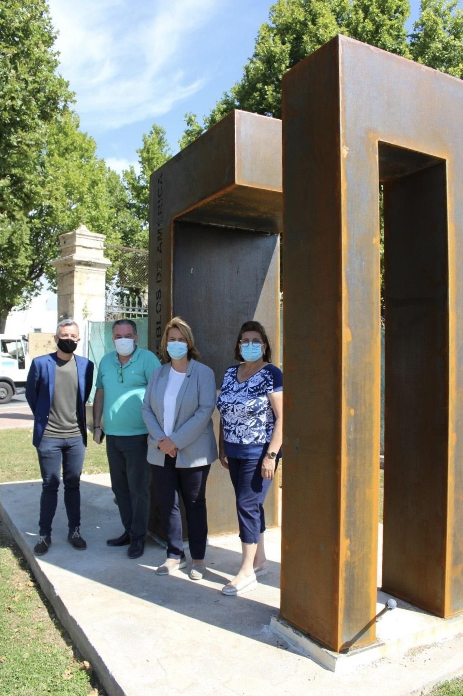 La nueva estructura de acceso sur al Parque de Motril.