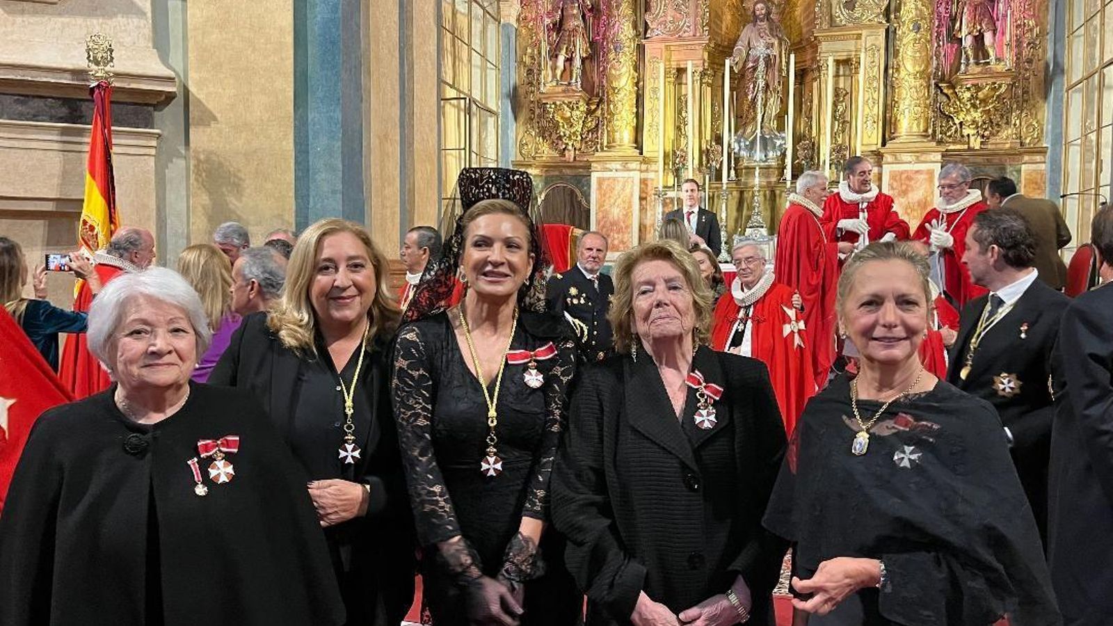Ely Cuadrado, Carmen Rodríguez, María Isabel Álvarez, Pepa Ducha y Felicidad Rodríguez.