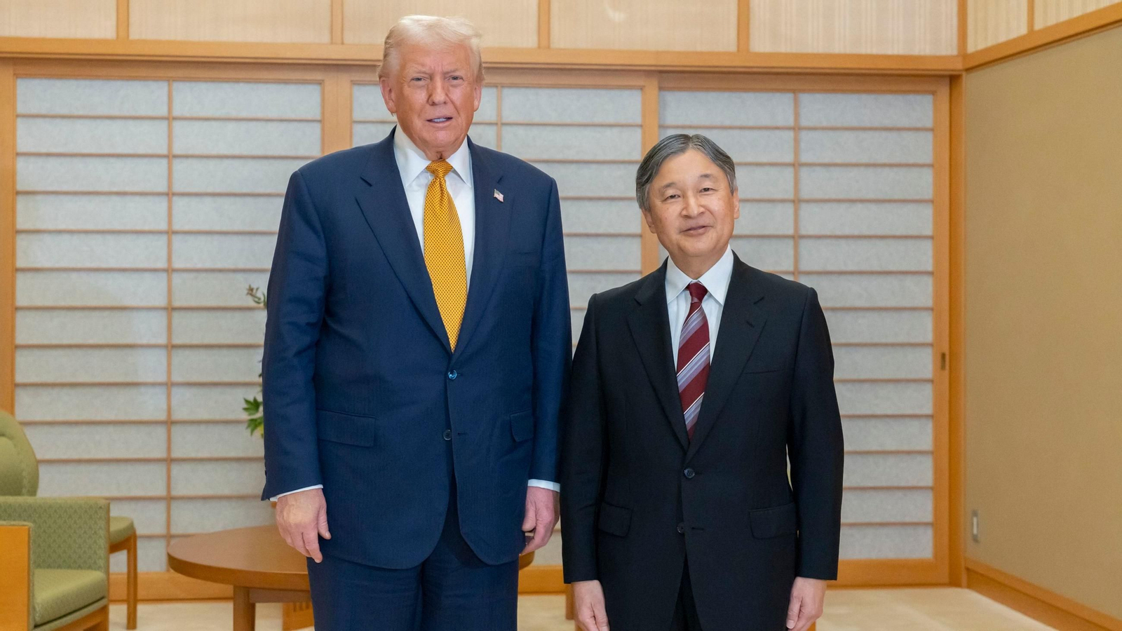 Donald Trump y el emperador Naruhito. Donald Trump y el emperador Naruhito.