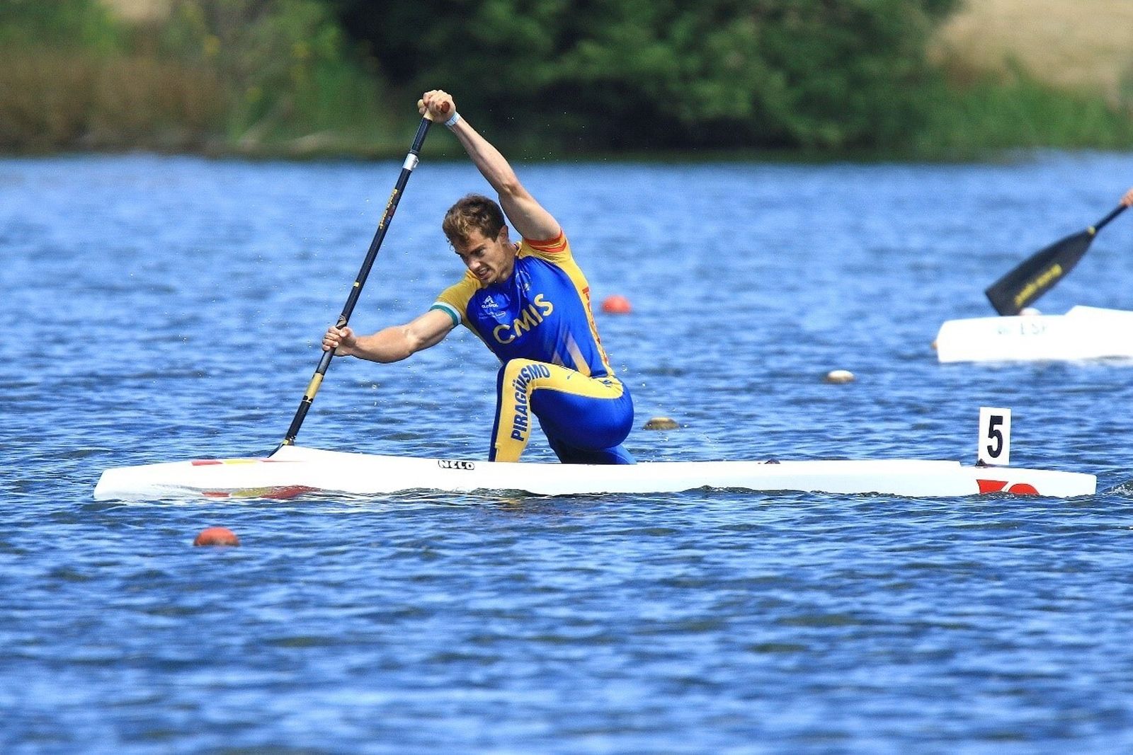 Jaime Martínez García, durante la prueba en la que se proclamó campeón de España en C-1 1000.