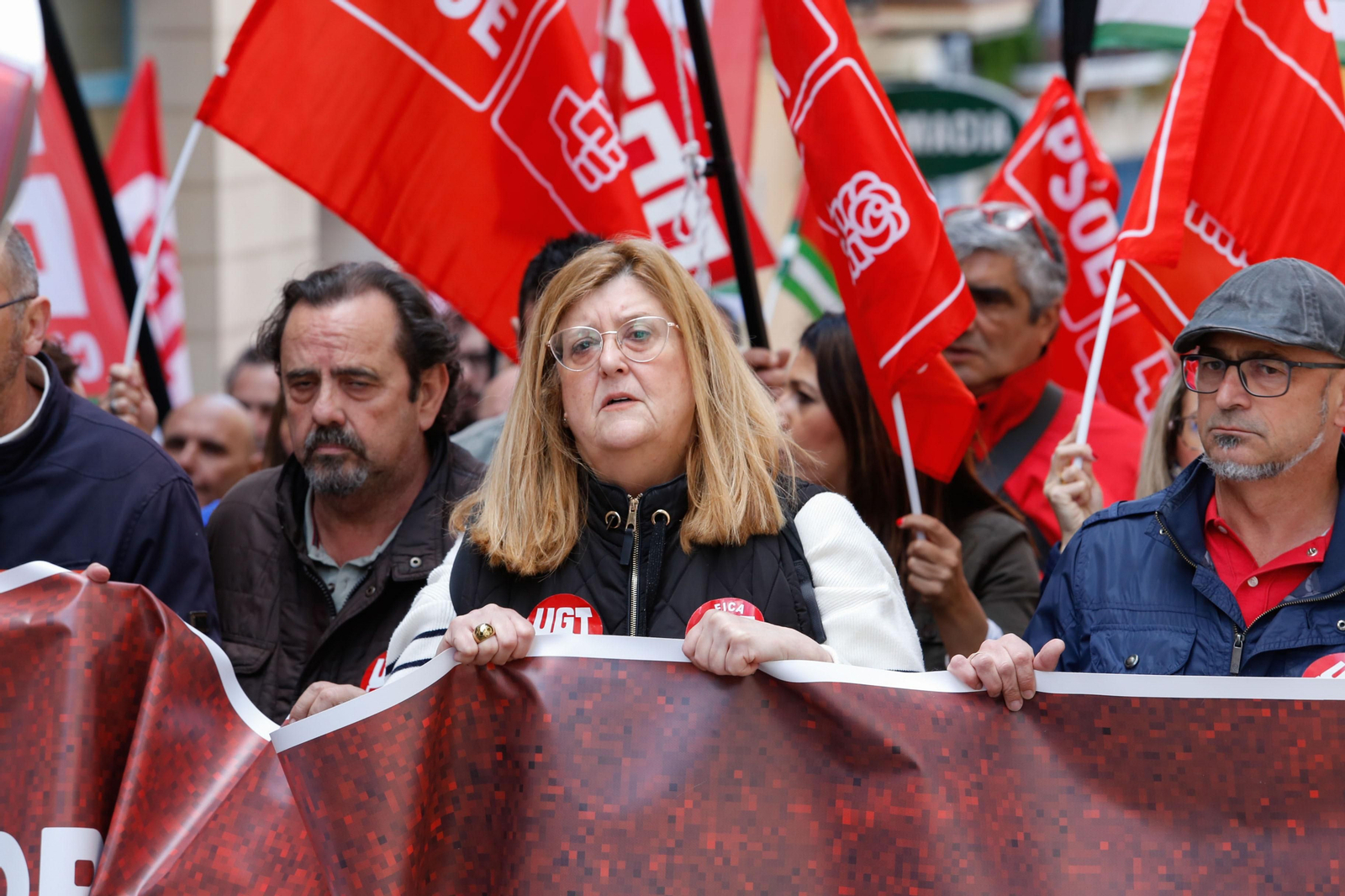 Fotos de la manifestación del Primero de Mayo en Algeciras