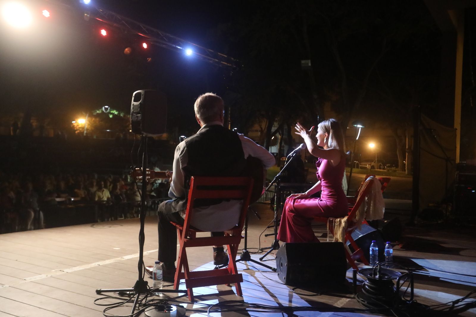 La noche flamenca en el Parque de San Fernando, en imágenes