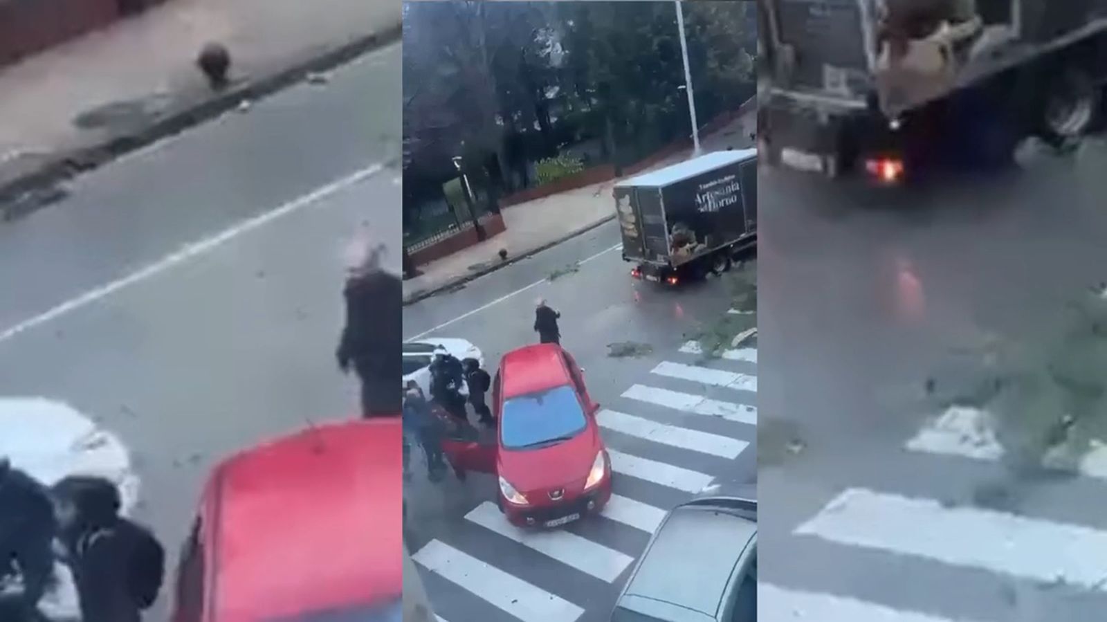 Caída de un árbol en Jaén sobre un vehículo con ocupantes