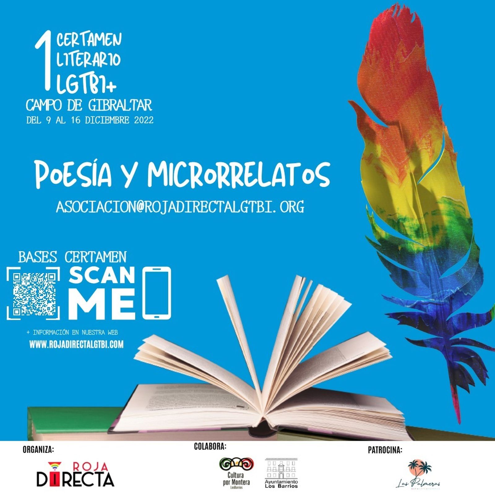 Cartel del I Concurso Literario LGTBI.