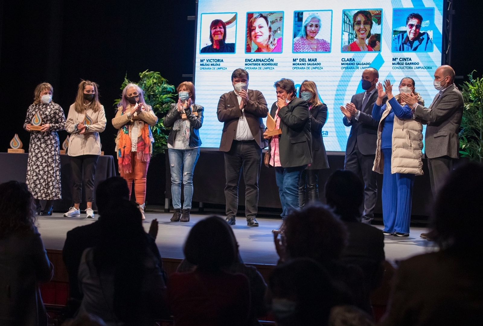 Un momento del acto homenaje.