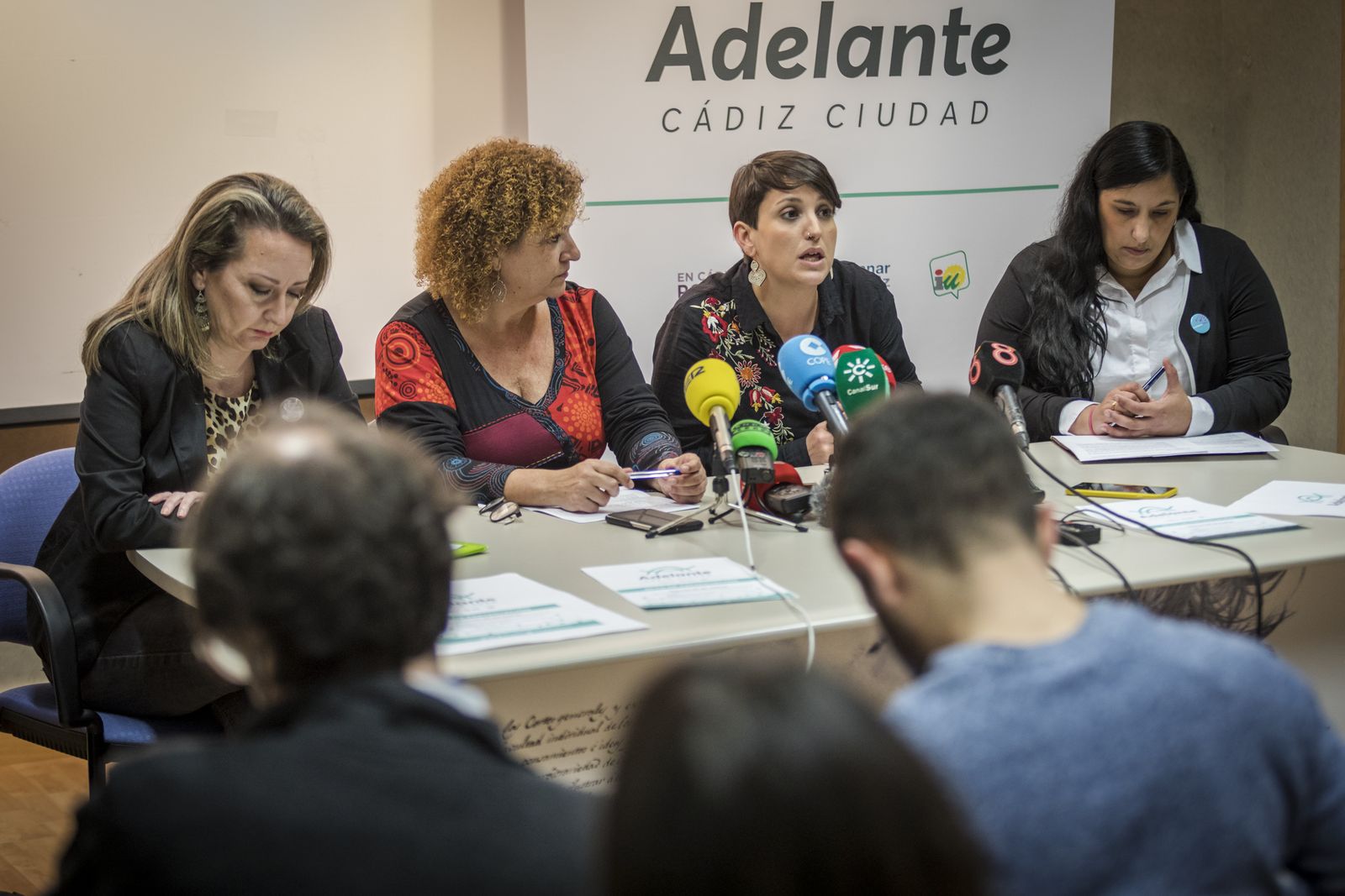 Araceli Orozco (i) en un acto de la pasada campaña electoral