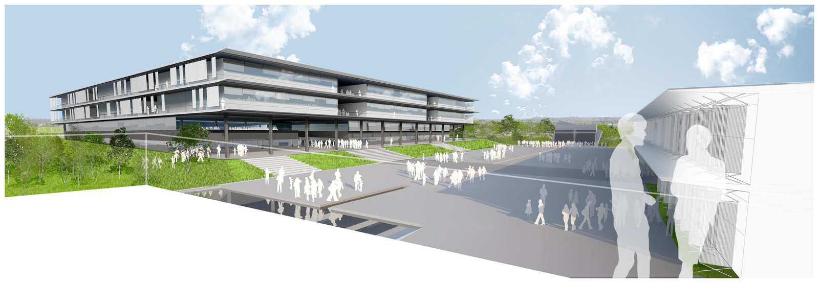 Recreación del campus de la Universidad Loyola de Andalucía