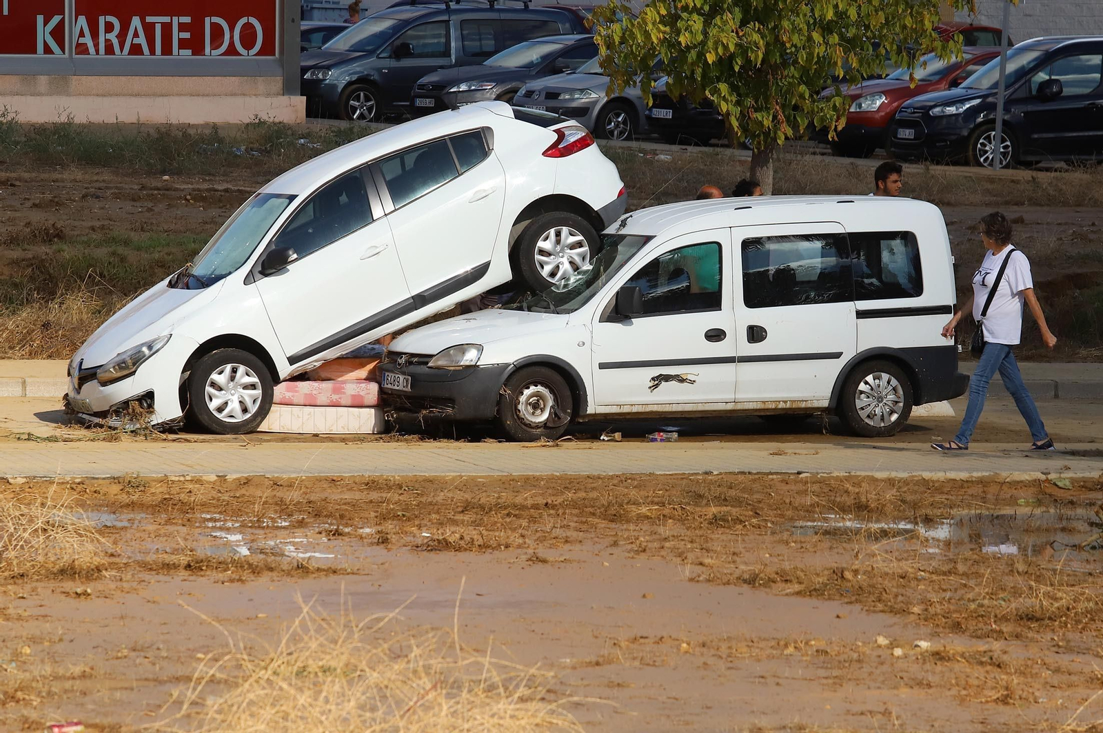 Imágenes de los destrozos provocados por el temporal en Lepe