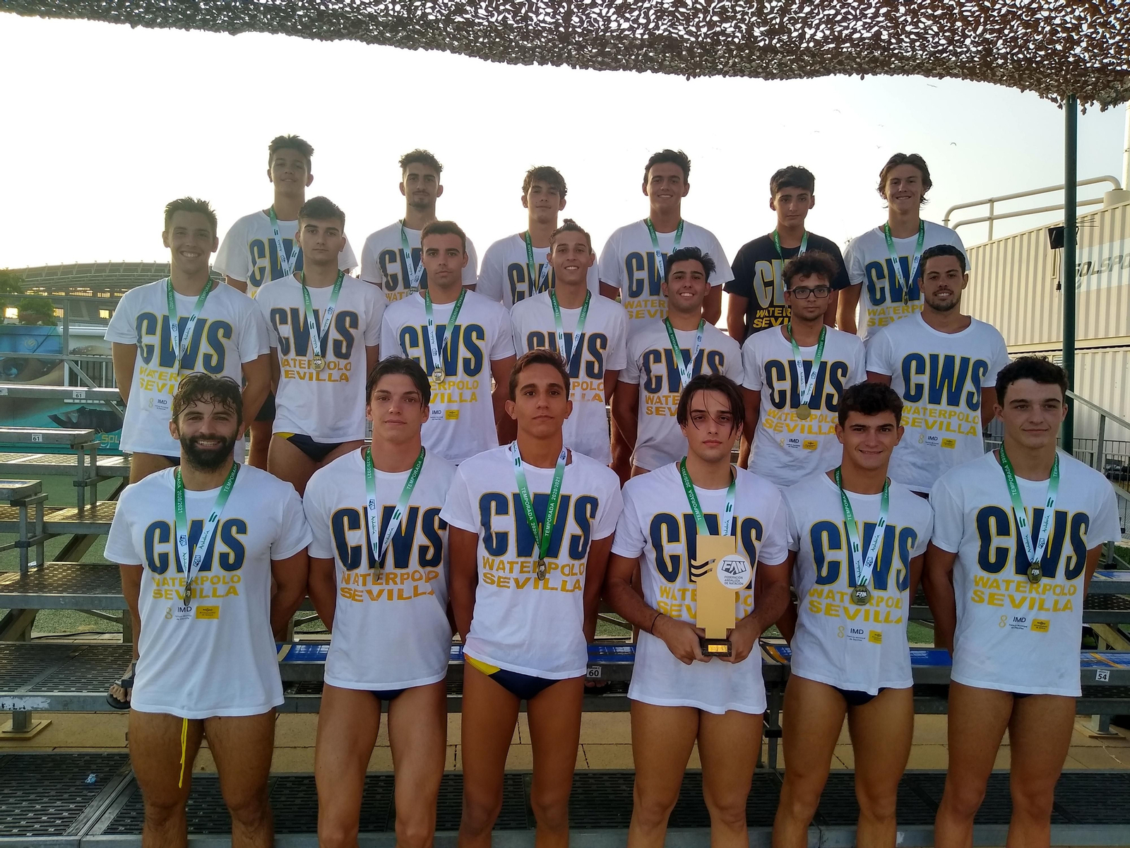 El equipo del Waterpolo Sevilla, campeón de la Copa de Andalucía.