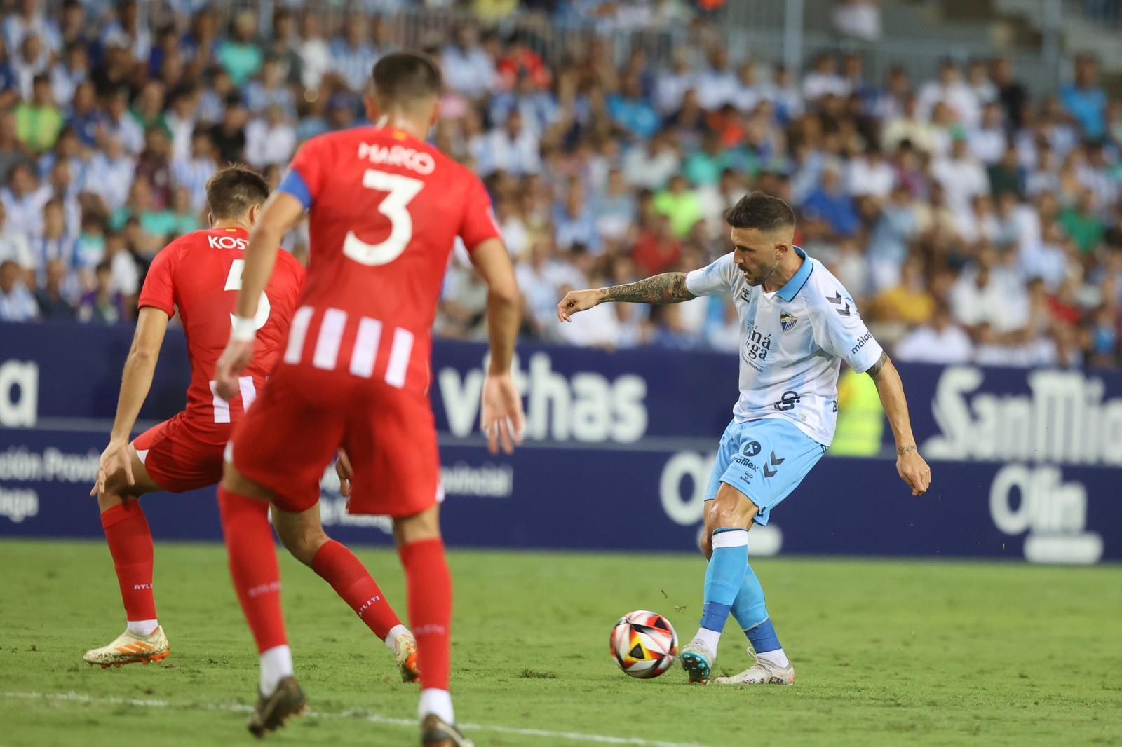 El Málaga CF-Atlético de Madrid B, en fotos
