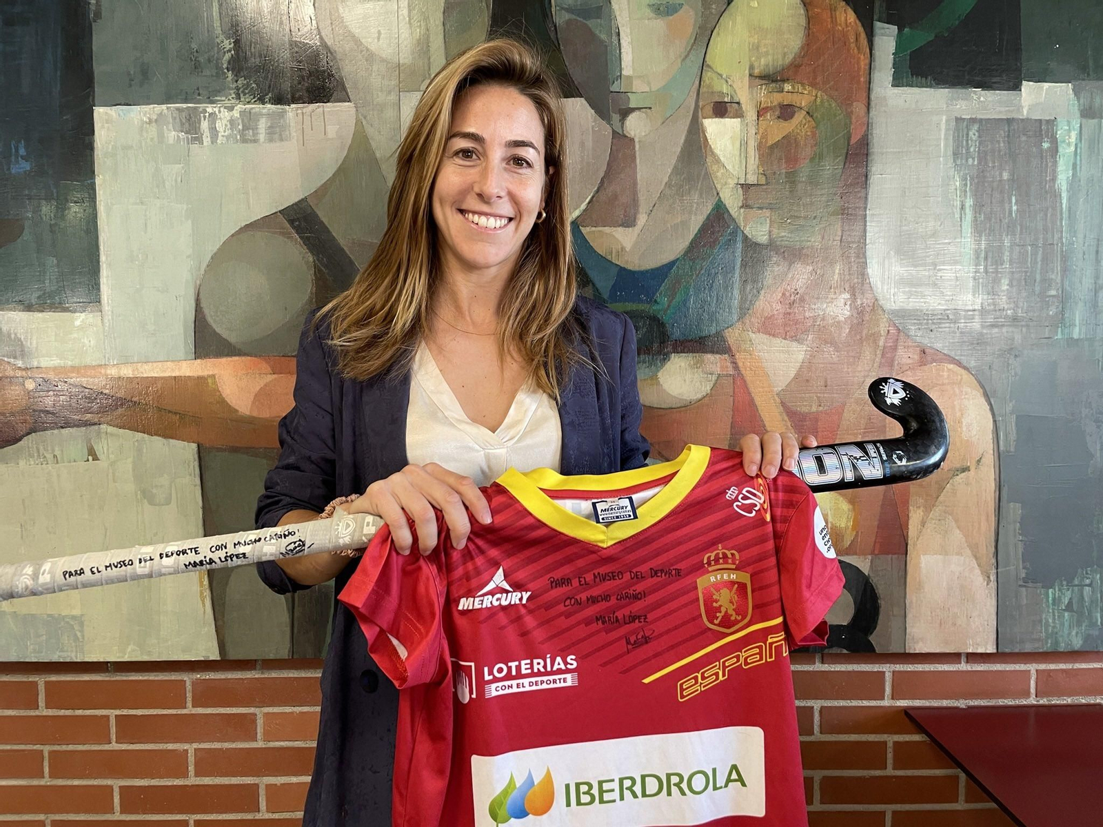 María López, capitana de las Red Sticks y compañera de María de los Ángeles Ruiz.