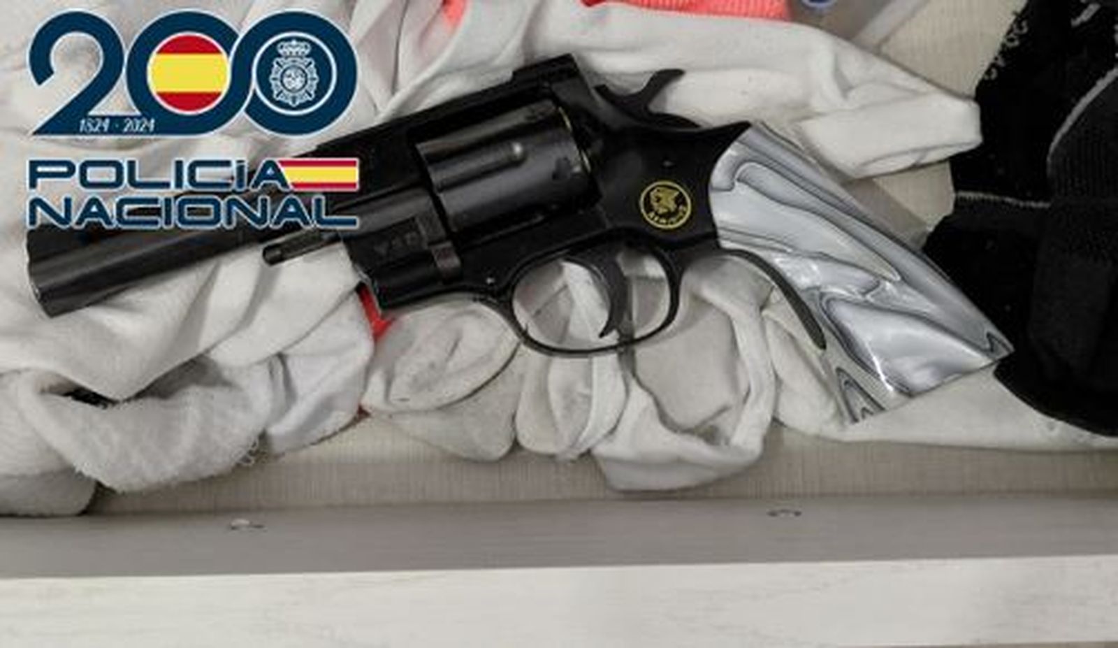 Arma intervenida en el cortijo