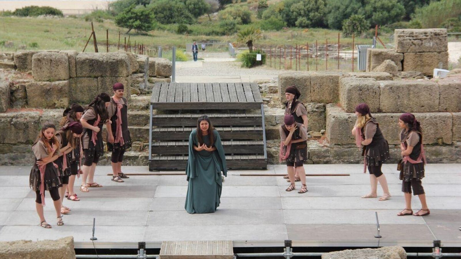 Una representación en el Teatro Romano de Baelo Claudia.