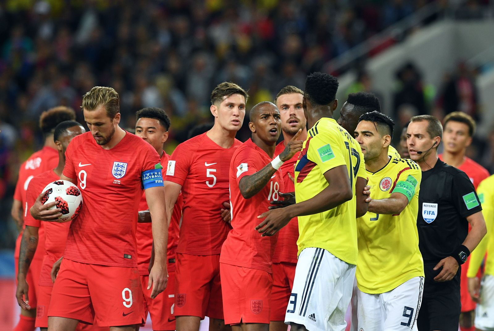 Las imágenes del Colombia-Inglaterra