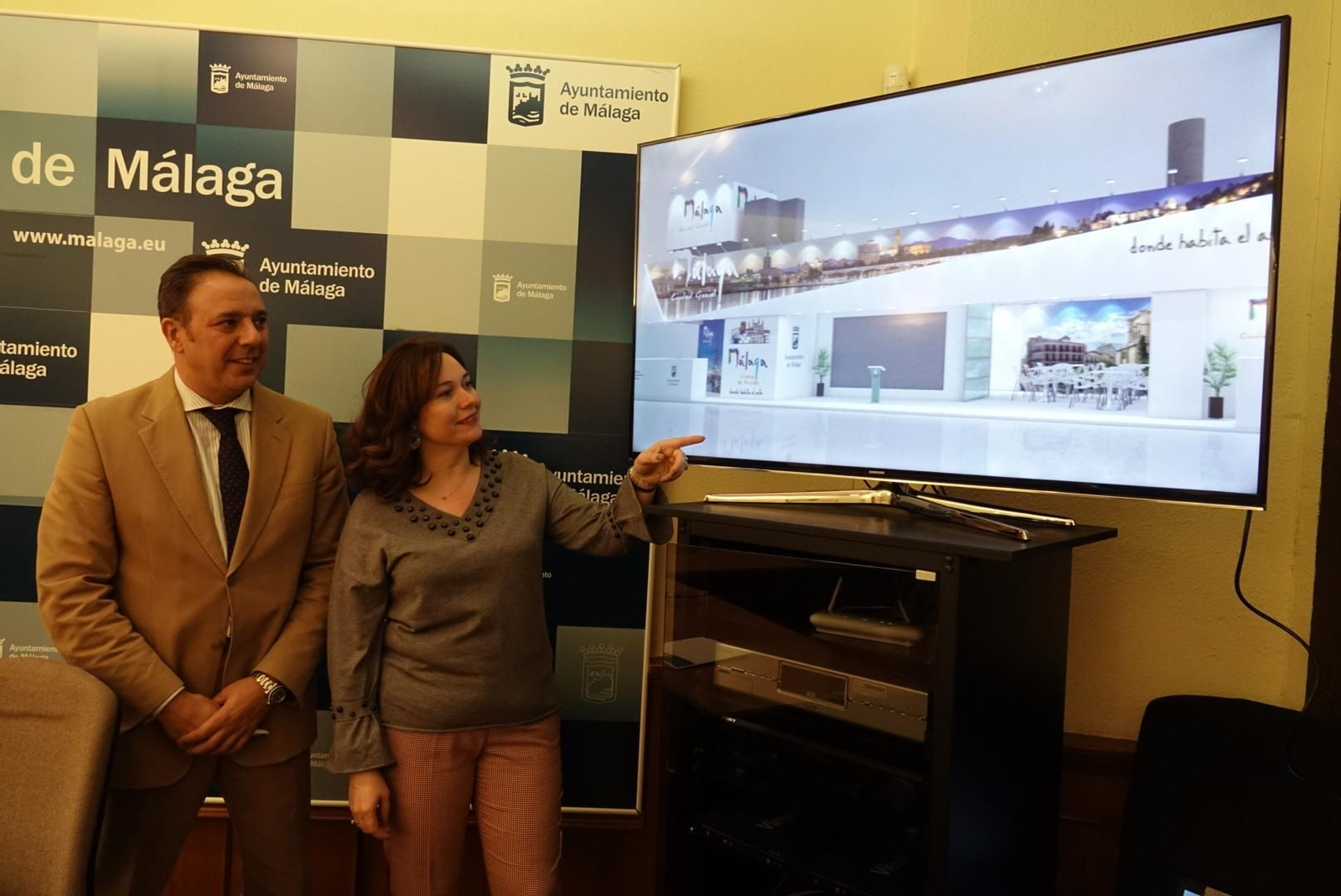 Maqueta del expositor de Málaga en Fitur 2019 Maqueta del expositor de Málaga en Fitur 2019