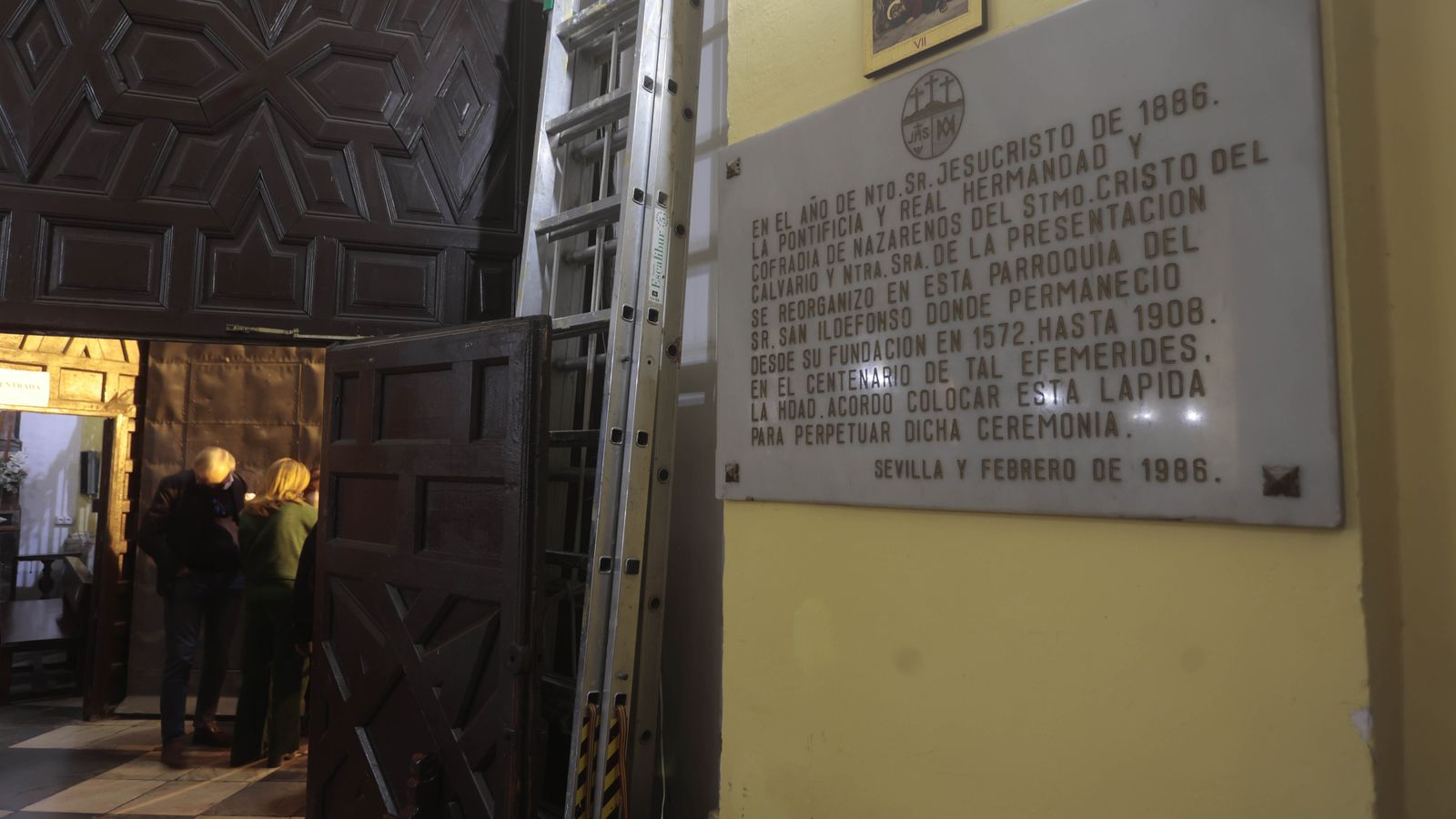 Recuerdo de la refundación de la Hermandad del Calvario