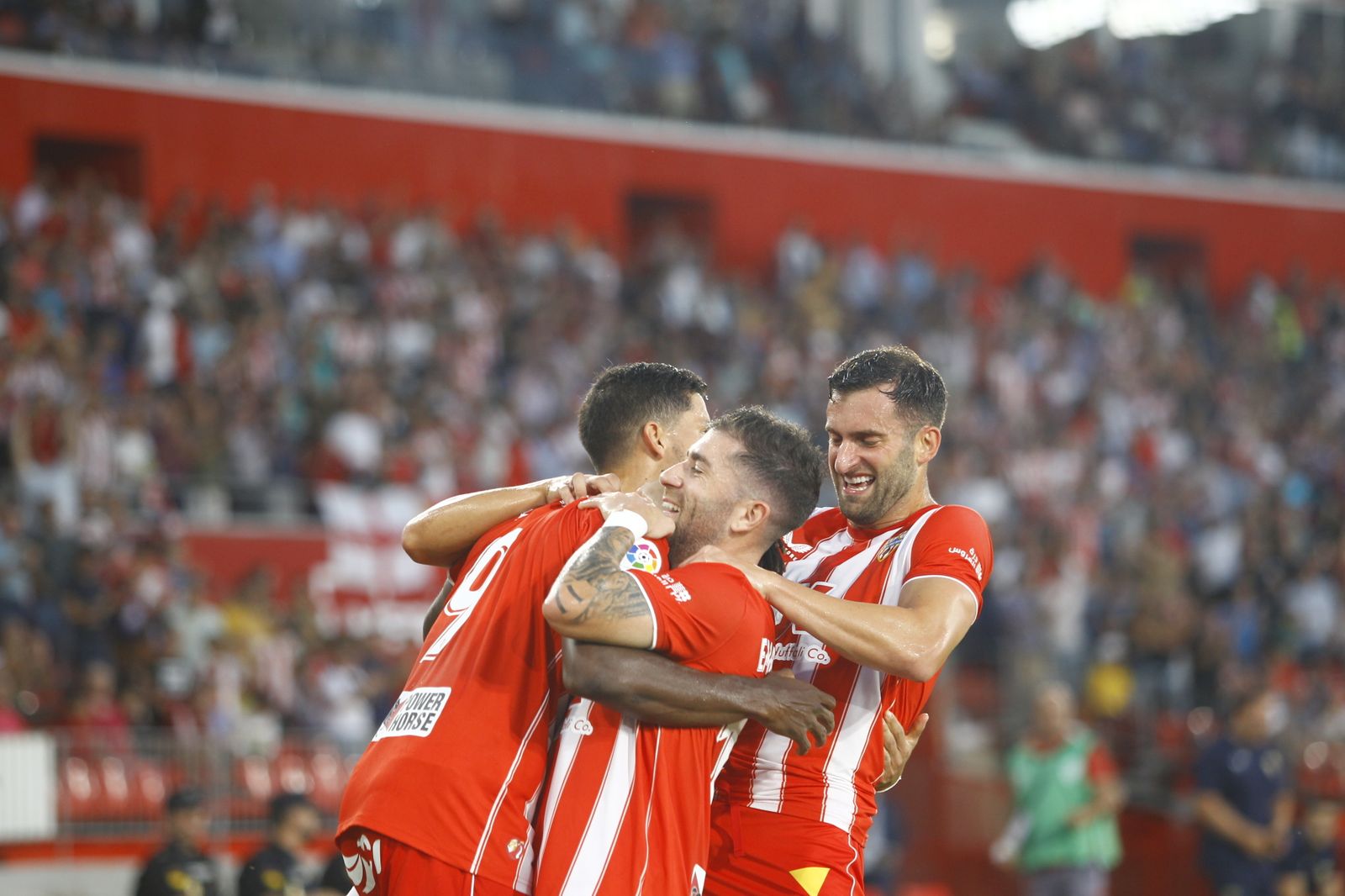 Imágenes del partido de fútbol U.D. Almería-Girona F.C.