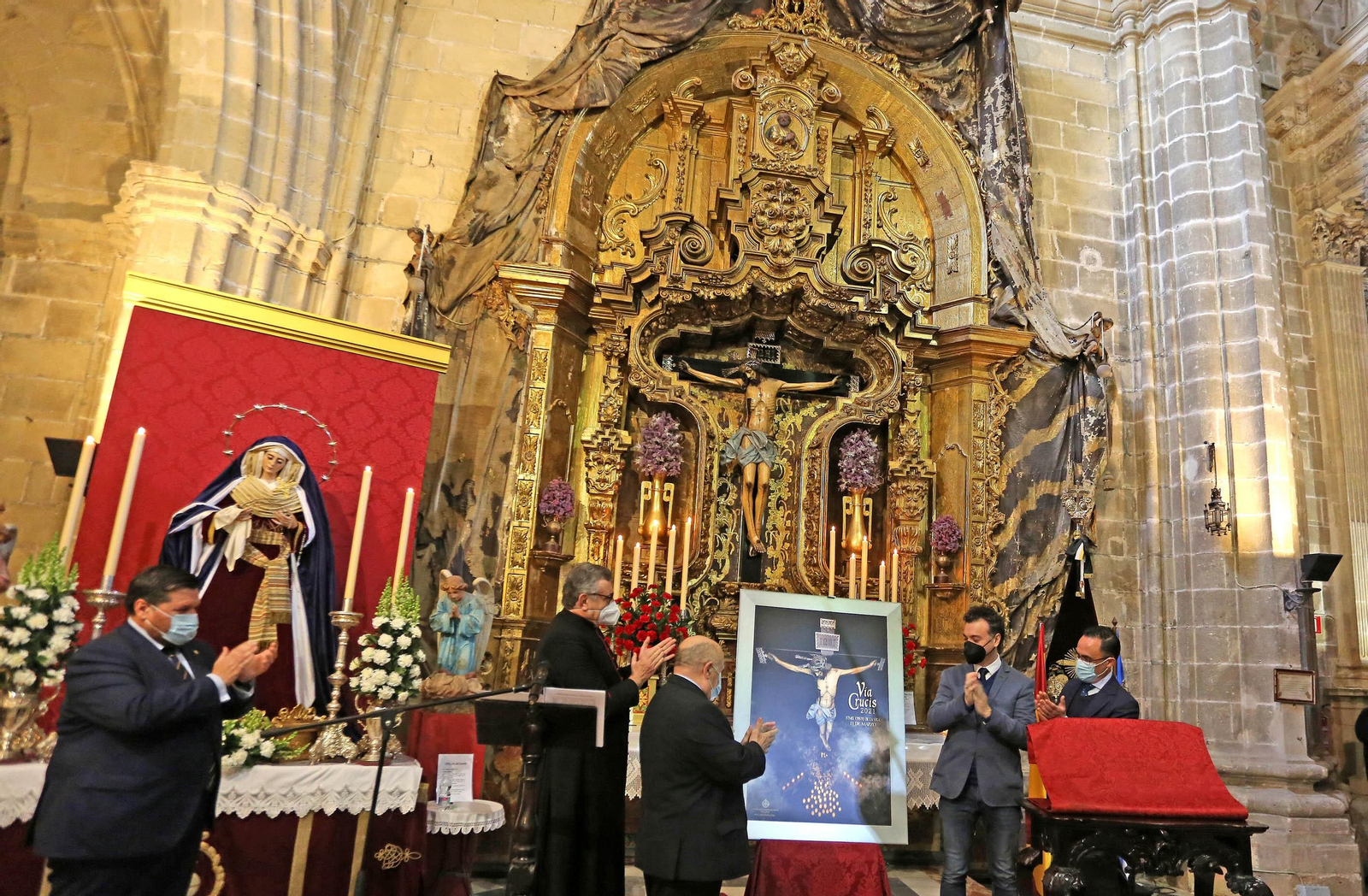 Presentación del cartel del Vía Crucis de las Hermandades de Jerez
