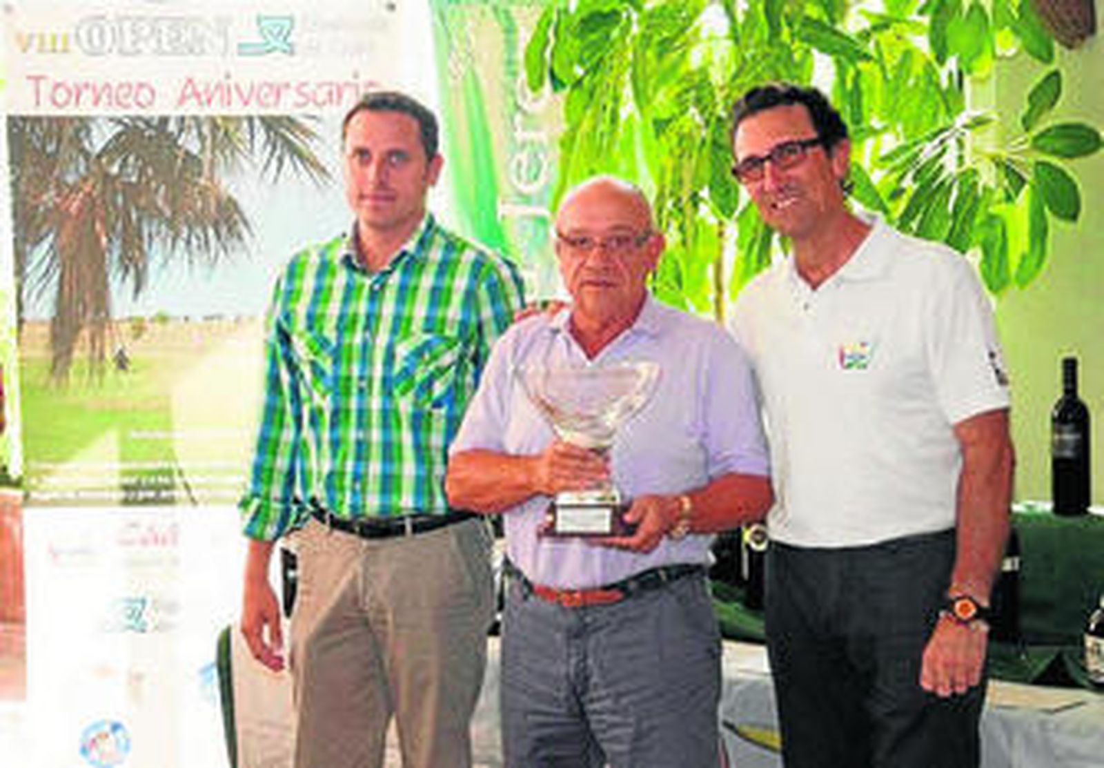 Eugenio Quilimaco, entre Alejandro Varela y José Domingo Rosano.