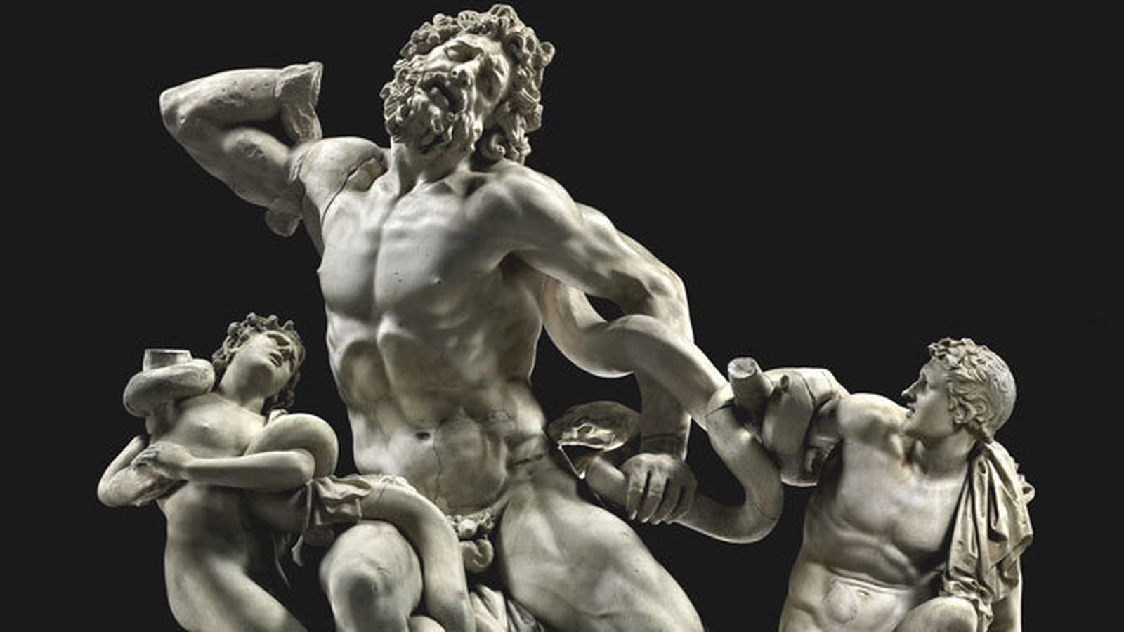 Grupo escultórico del Laocoonte y sus hijos perteneciente a la colección de los Museos Vaticanos.