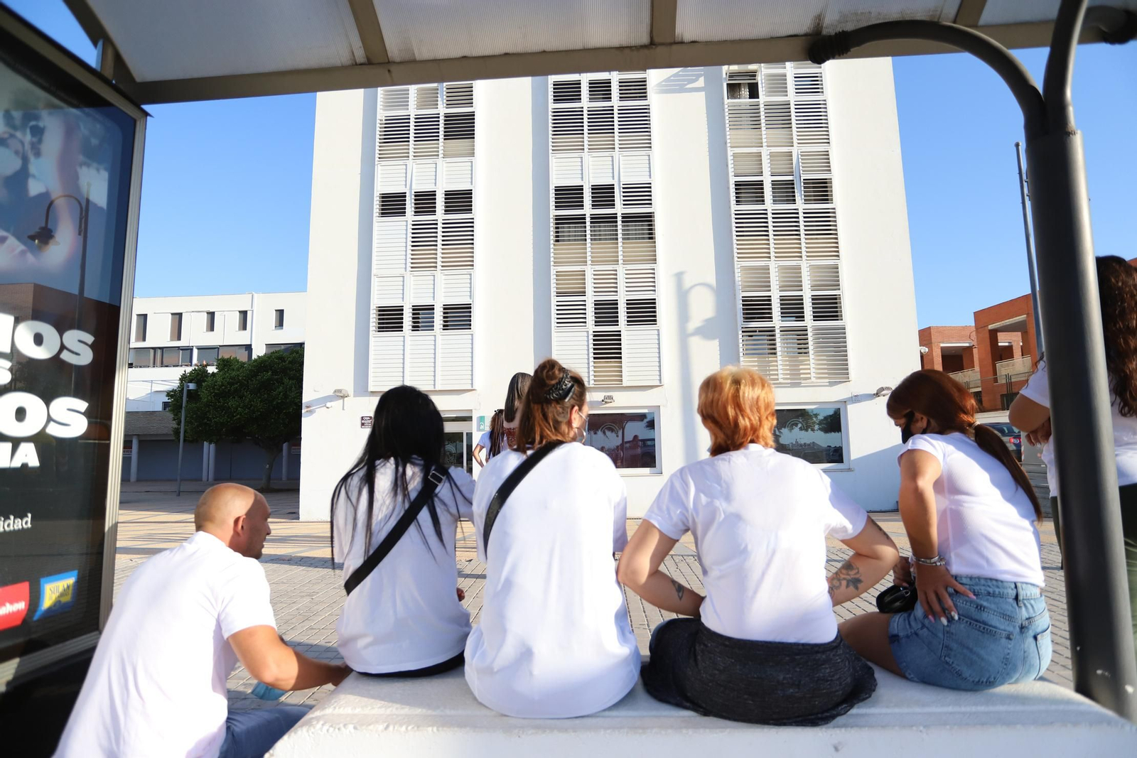 Imágenes de la llegada al juzgado de Ayamonte de uno de los principales imputados del crimen de Cartaya