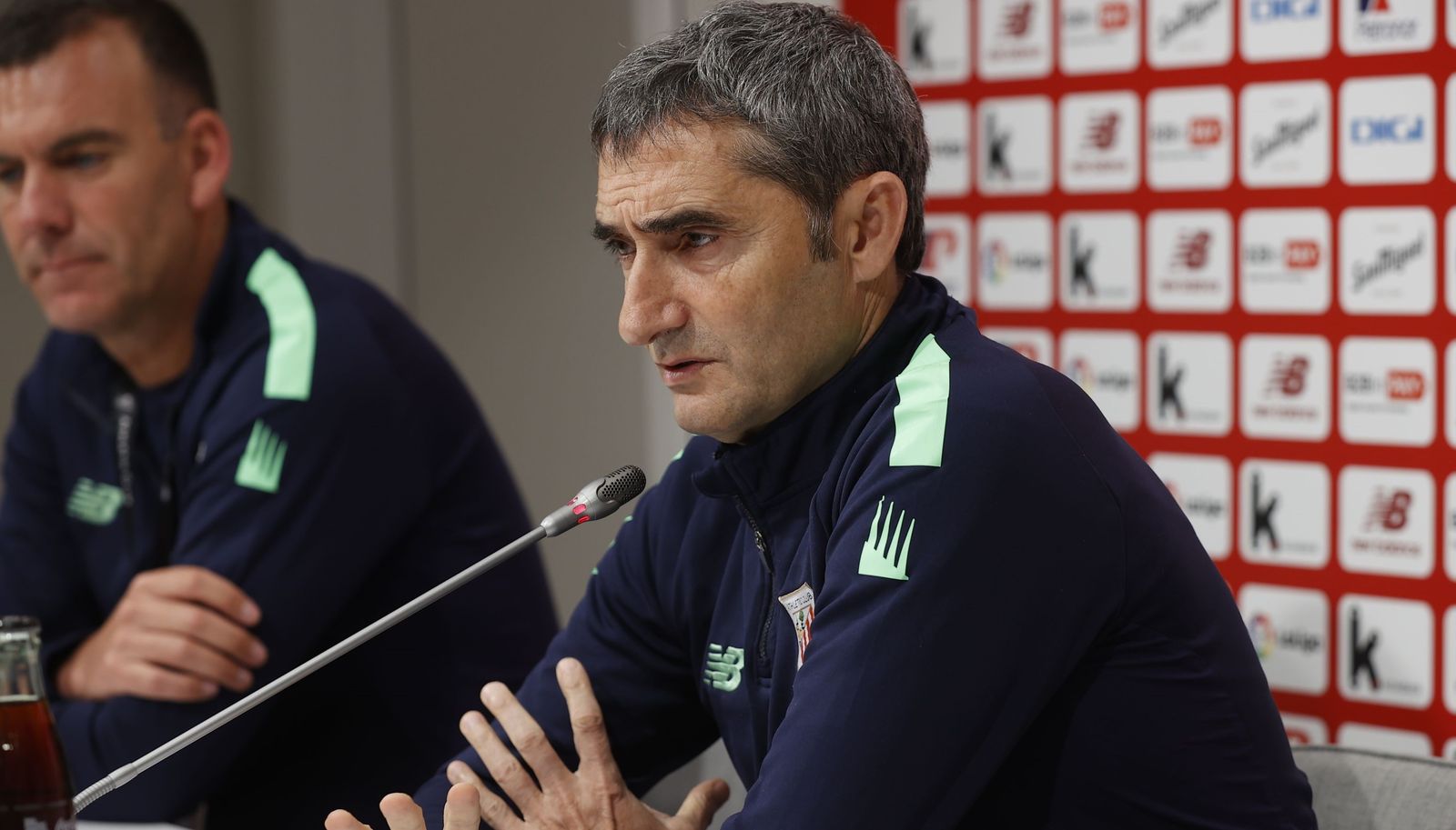 Valverde, en la rueda de prensa de este viernes en Lezama
