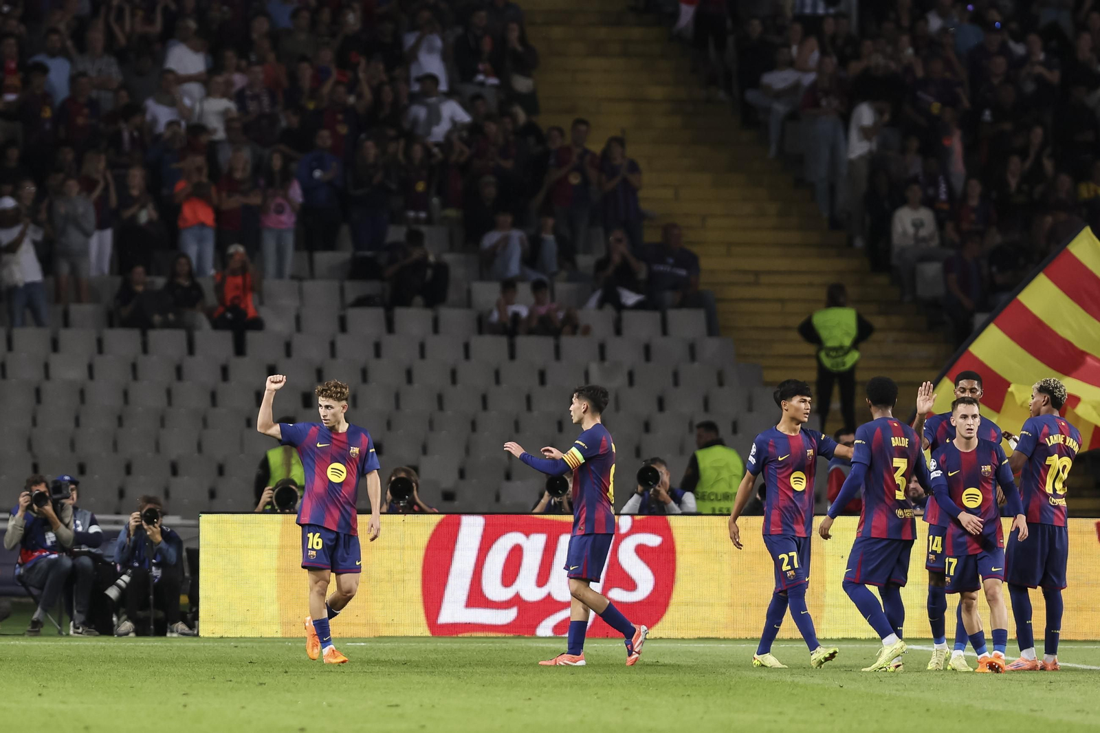 Las fotos del Barcelona-Olympiacos