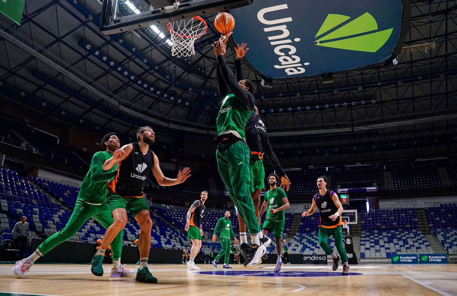 El Unicaja trabaja en el Carpena con semana larga antes de ir a Valencia
