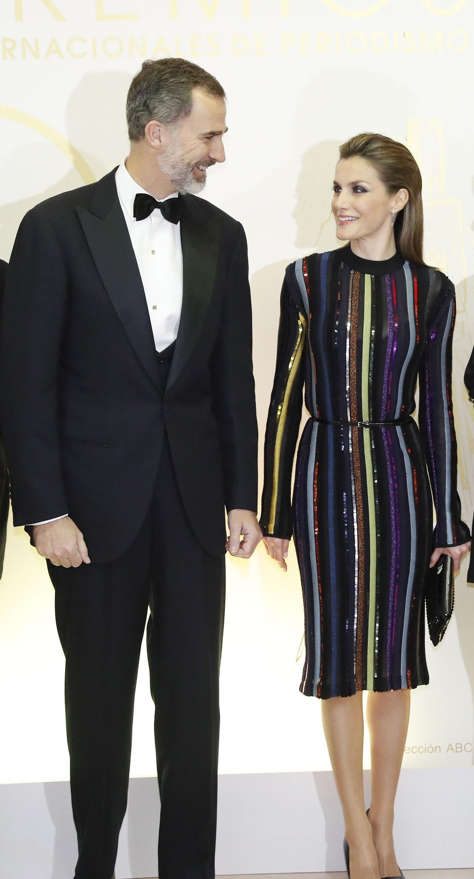Doña Letizia con el Rey.