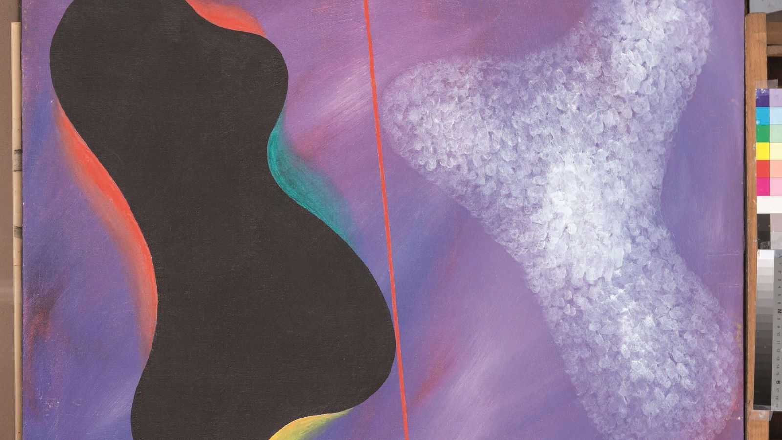 Óleo sobre lienzo de pequeño formato de Pepe Espaliú.