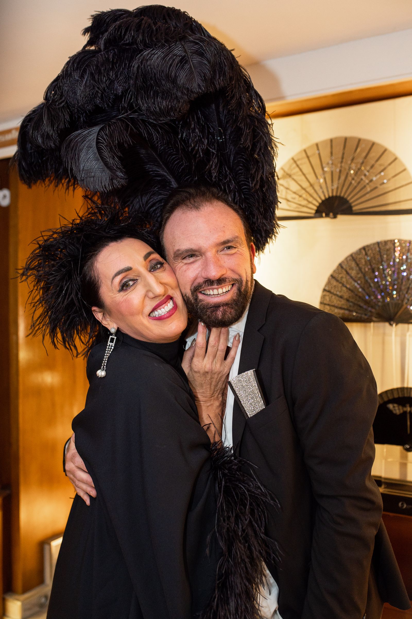 Olvier Bernoux- y Rossy de Palma durante la presentación de la nueva colección.