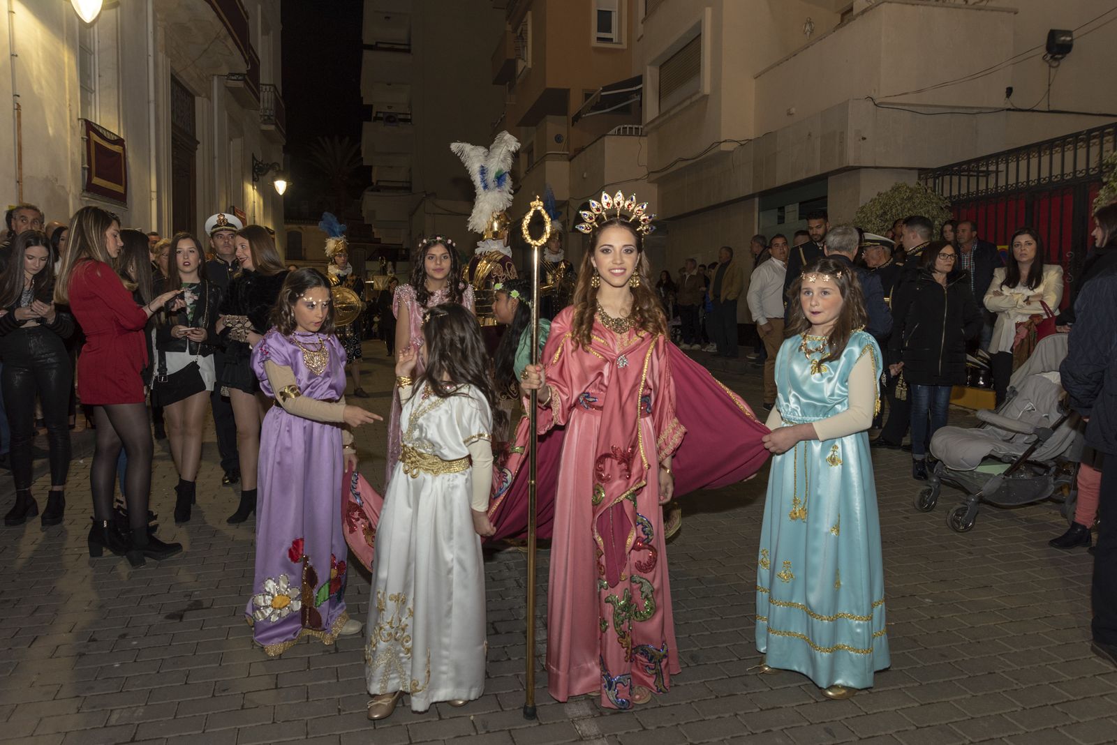 Imágenes de la procesión del Jueves Santo en Cuevas