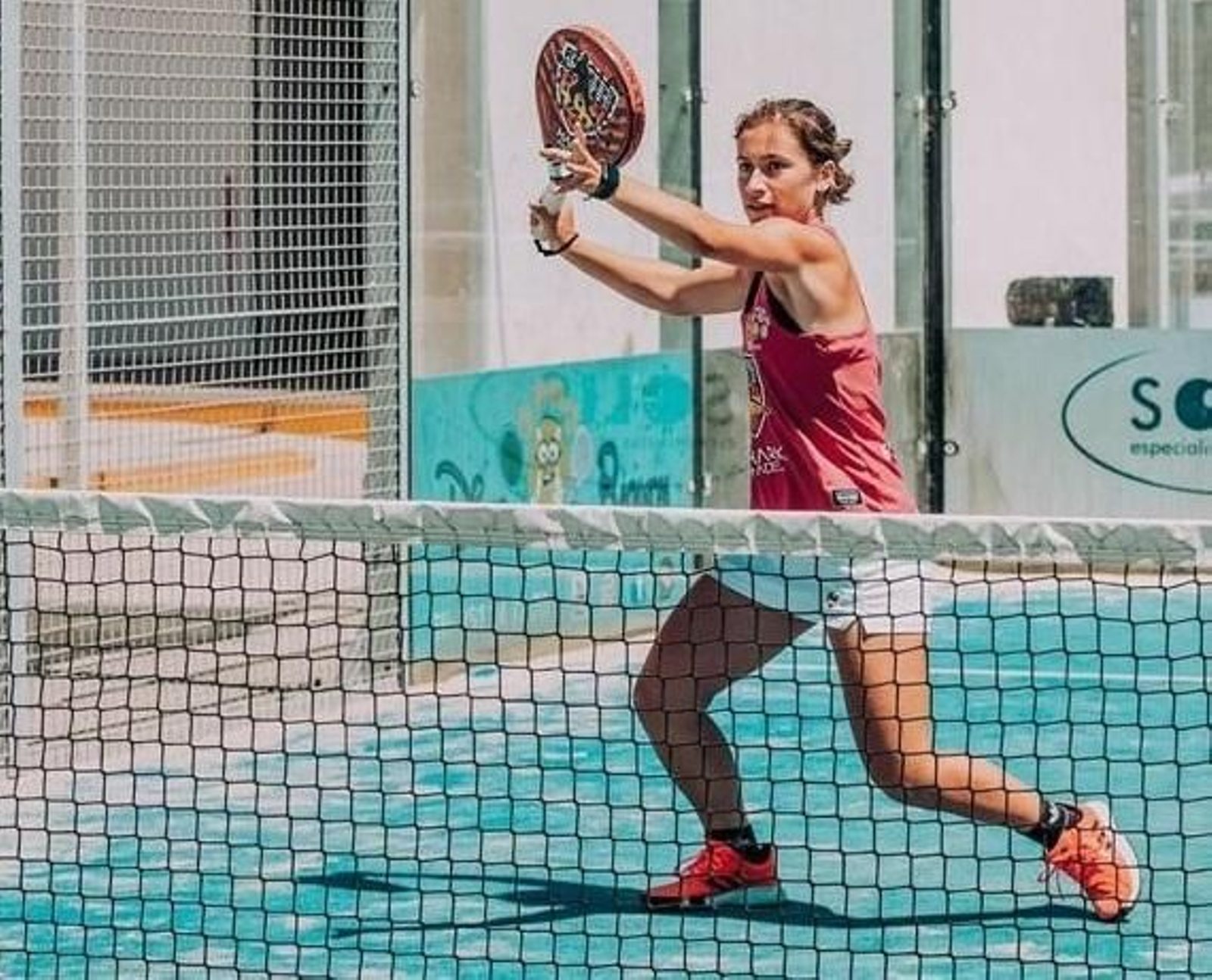 Elena Millán, en acción.