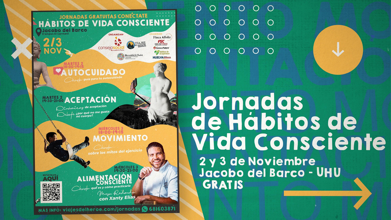 La UHU acoge los días 2 y 3 de noviembre las Jornadas de Hábitos de Vida Consciente.