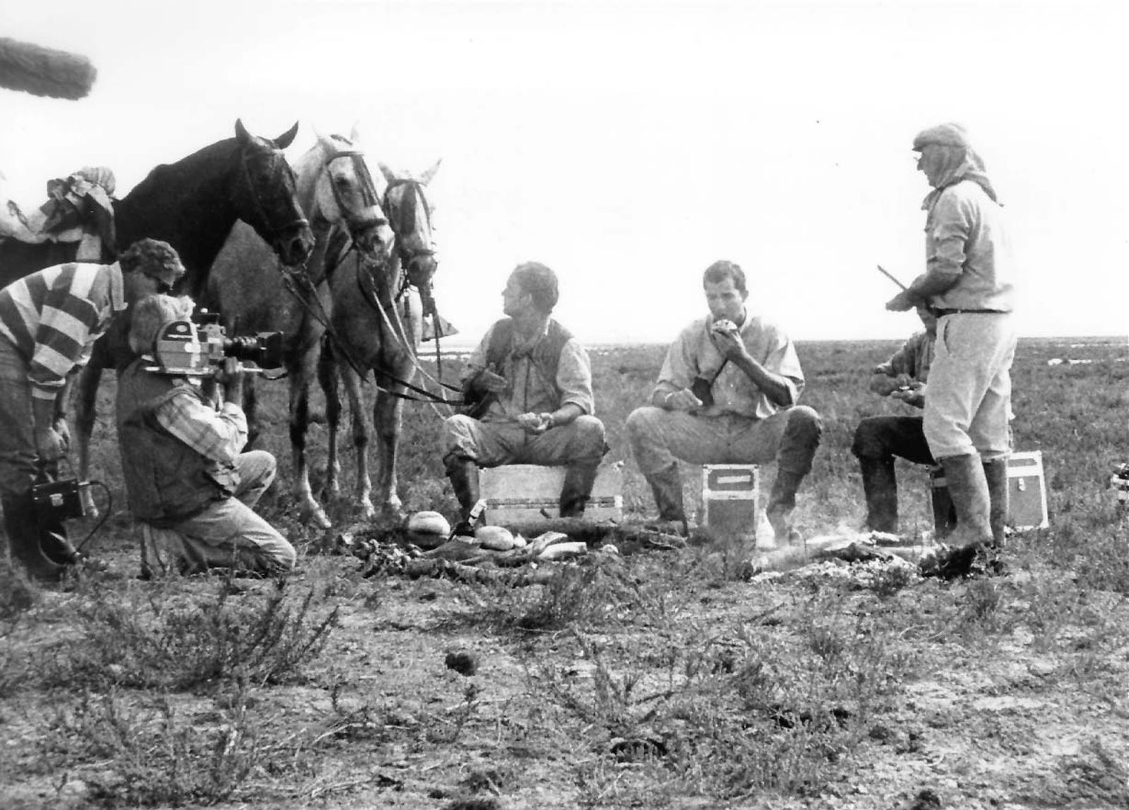 Durante el rodaje de la serie de televisión en Doñana