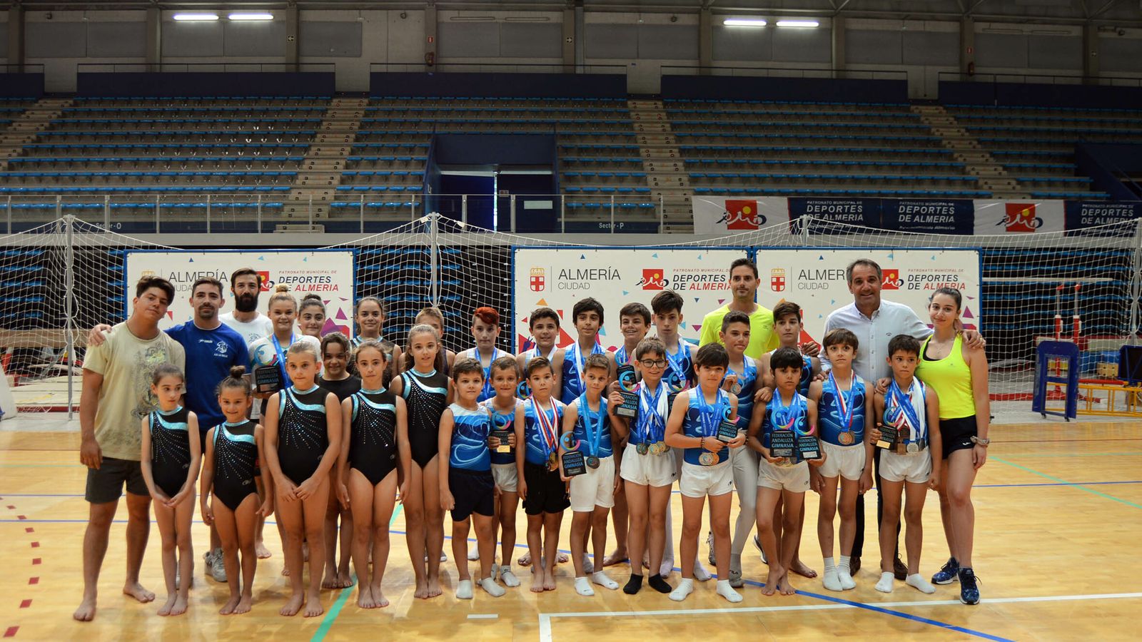 Los gimnastas de la AD La Salle