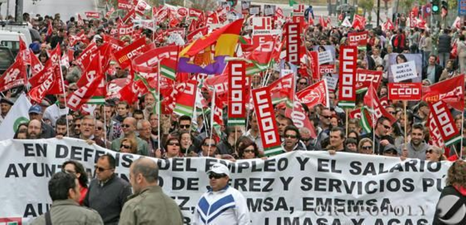 Las imágenes de la huelga general en Jerez. 

Foto: Pascual