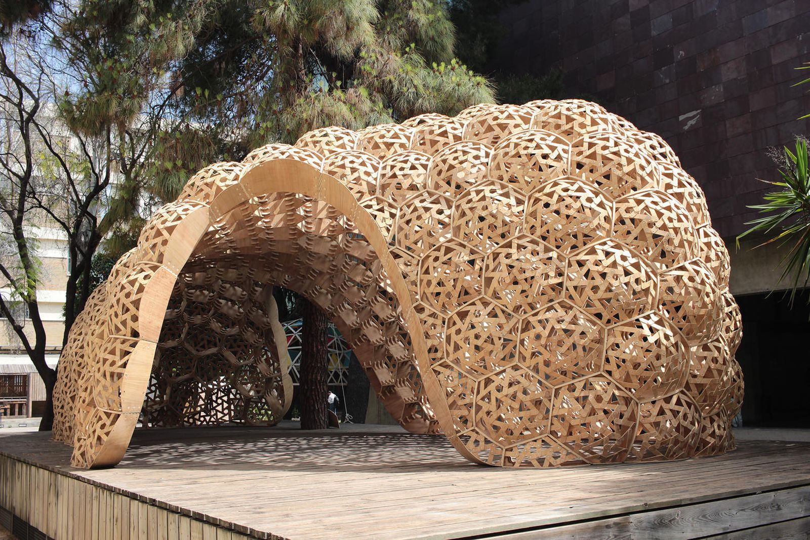 Estructura diseñada por estudiantes y profesores de la Hispalense.