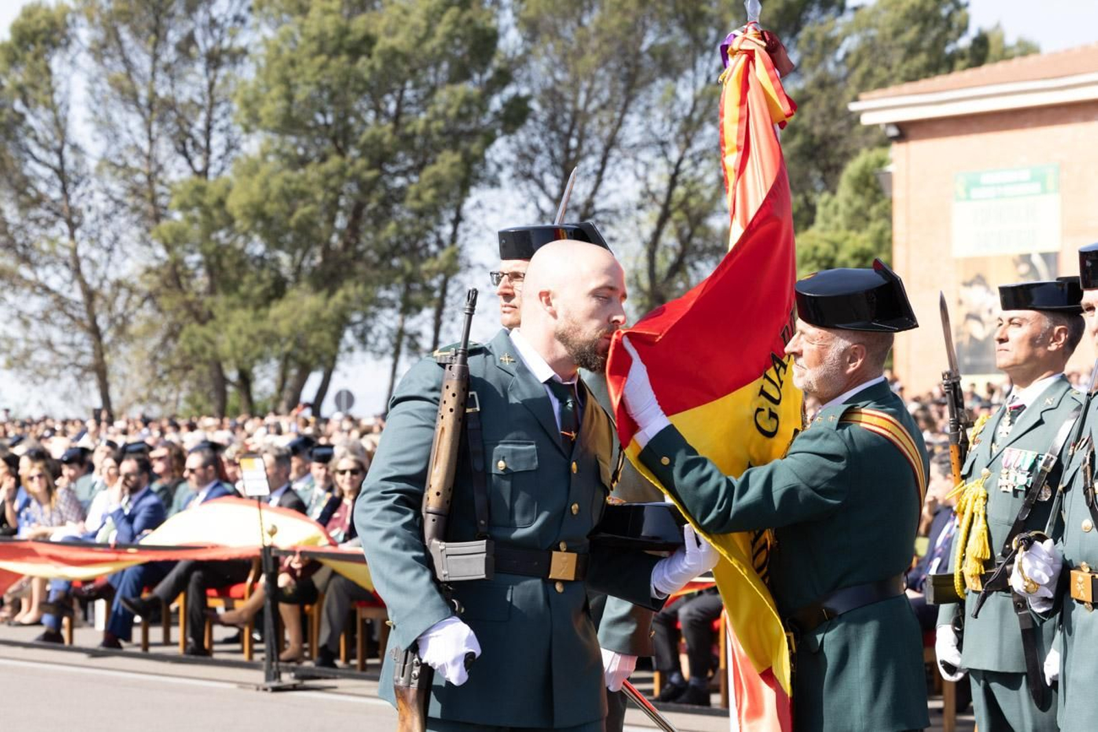 Acto de jura de bandera de la 130ª promoción de guardias civiles de la Academia de Baeza