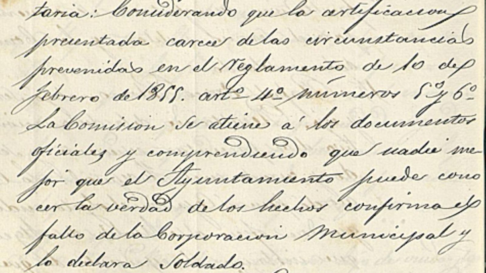 Extracto de la resolución sobre un quinto.